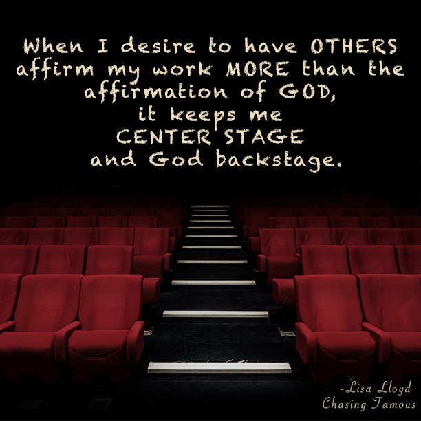 Everyday we fight for the spotlight but center stage is reserved for one: God. Chasing Famous helps use your talents to point to the Famous One.