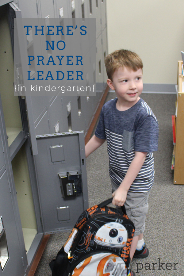 Perhaps, there will be no slot on the kindergarten class job chart that holds the title: prayer leader, but you can be that light all the same.